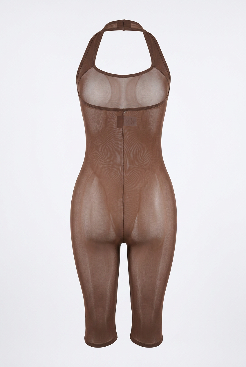Sheer body stocking rompers