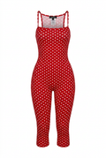 Polka dot halter jumpsuit