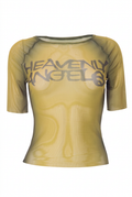 Sexy sheer letter shirts