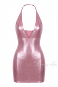 Pink metallic mermaid dress