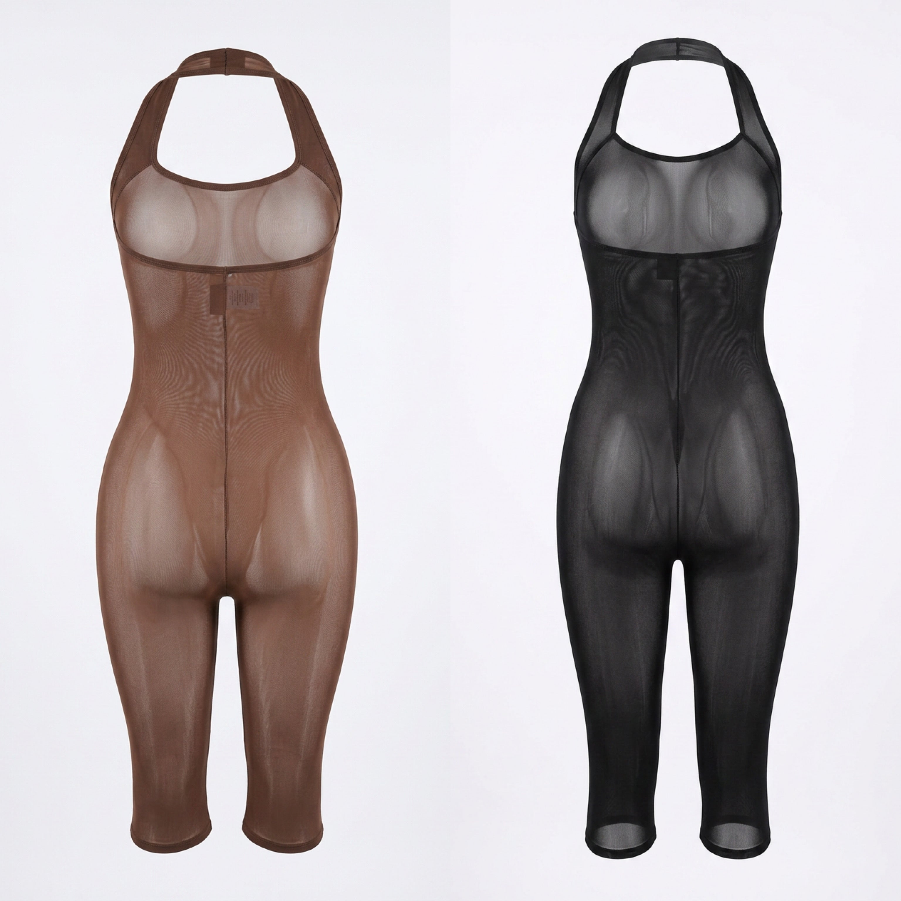 Sheer body stocking rompers