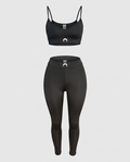 Black two piece moon print set